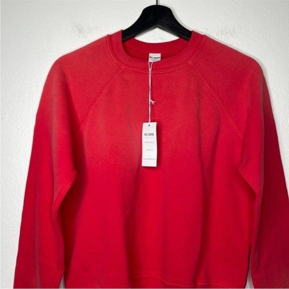 RE/DONE Classic Crewneck in Faded Crimson Women’s Size Small - Picture 9 of 12